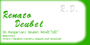 renato deubel business card